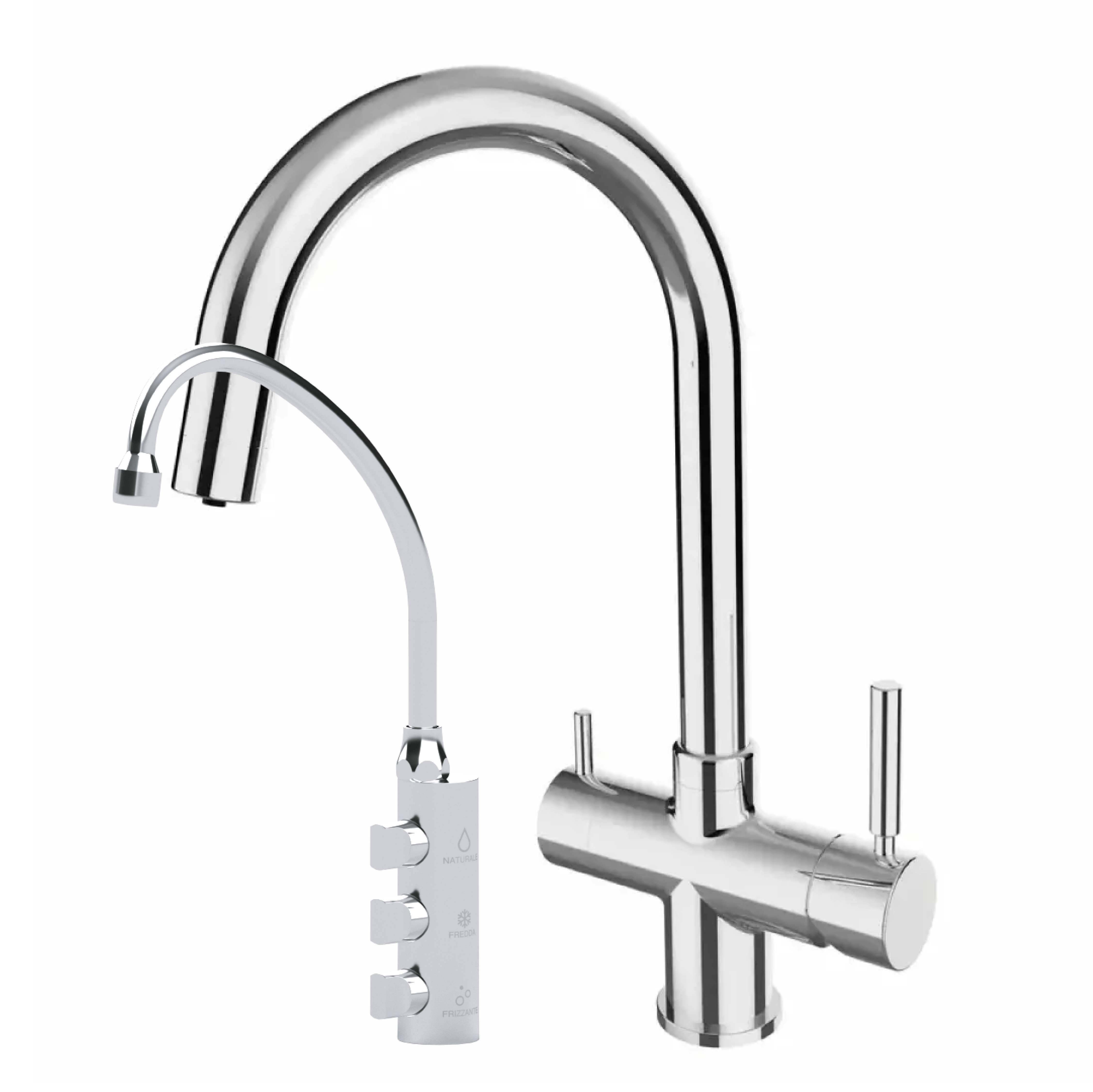 Shurity Oklahoma Refrigeratore acqua con Osmosi Inversa diretta Sottolavello - 3 vie, Liscia, Gassata e Fredda - immagine 4