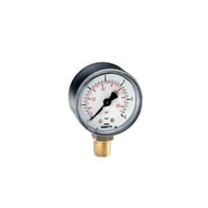 Manometro 1/4" Ø 50 Attacco posteriore (0-12bar/174psi)