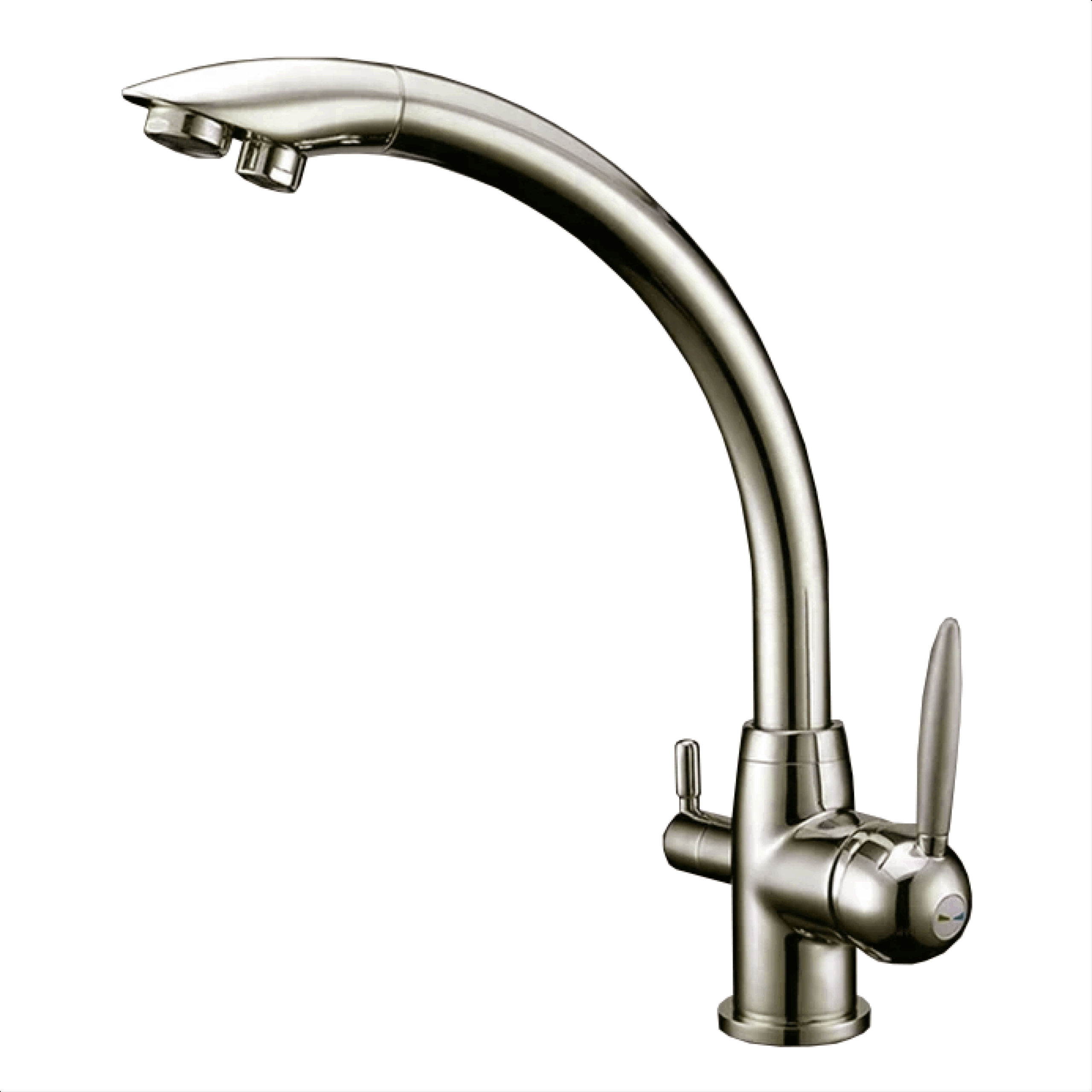 Shurity 340 Rubinetto da cucina 3 vie 3/8” Nickel Spazzolato