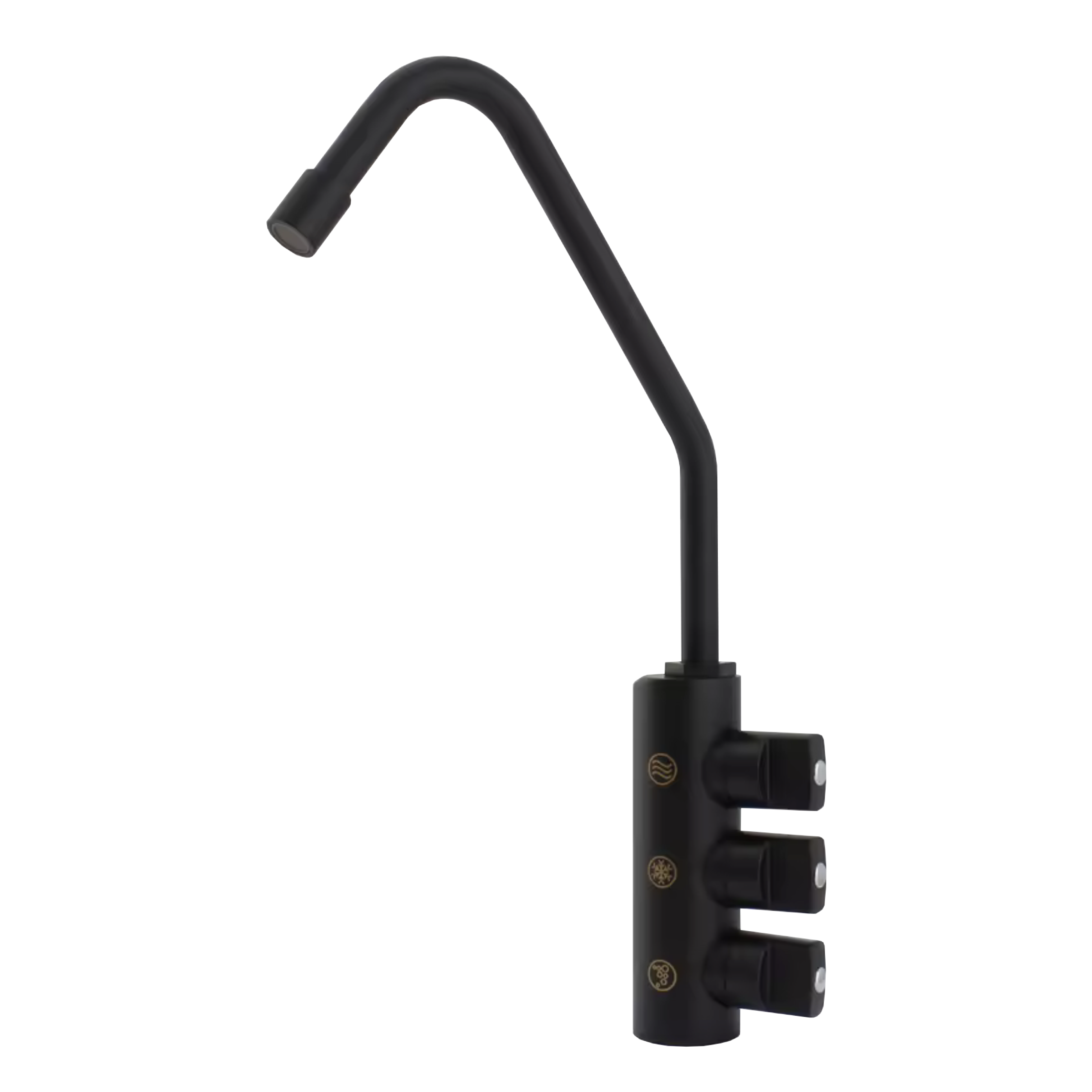 Shurity 300 Rubinetto di prelievo 3 vie per depuratori 1/4”mm. Nero Opaco