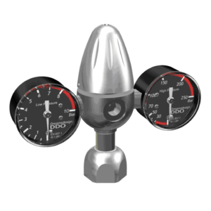 Riduttore di pressione Co2 con due Manometri per Bombole ricaricabili 2, 4 e 10Kg. W21,8