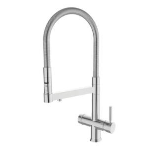 Shurity 390 Rubinetto da cucina con Doccetta senza metalli pesanti 3 vie 3/8” Cromo