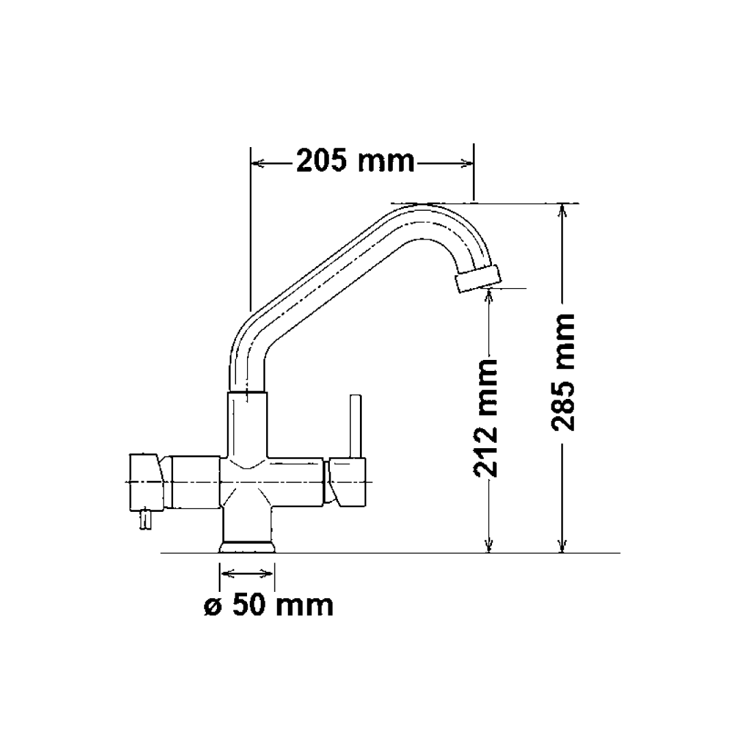 Shurity 594 Rubinetto da cucina Canna Bassa 5 vie 3/8”Bianco - immagine 2