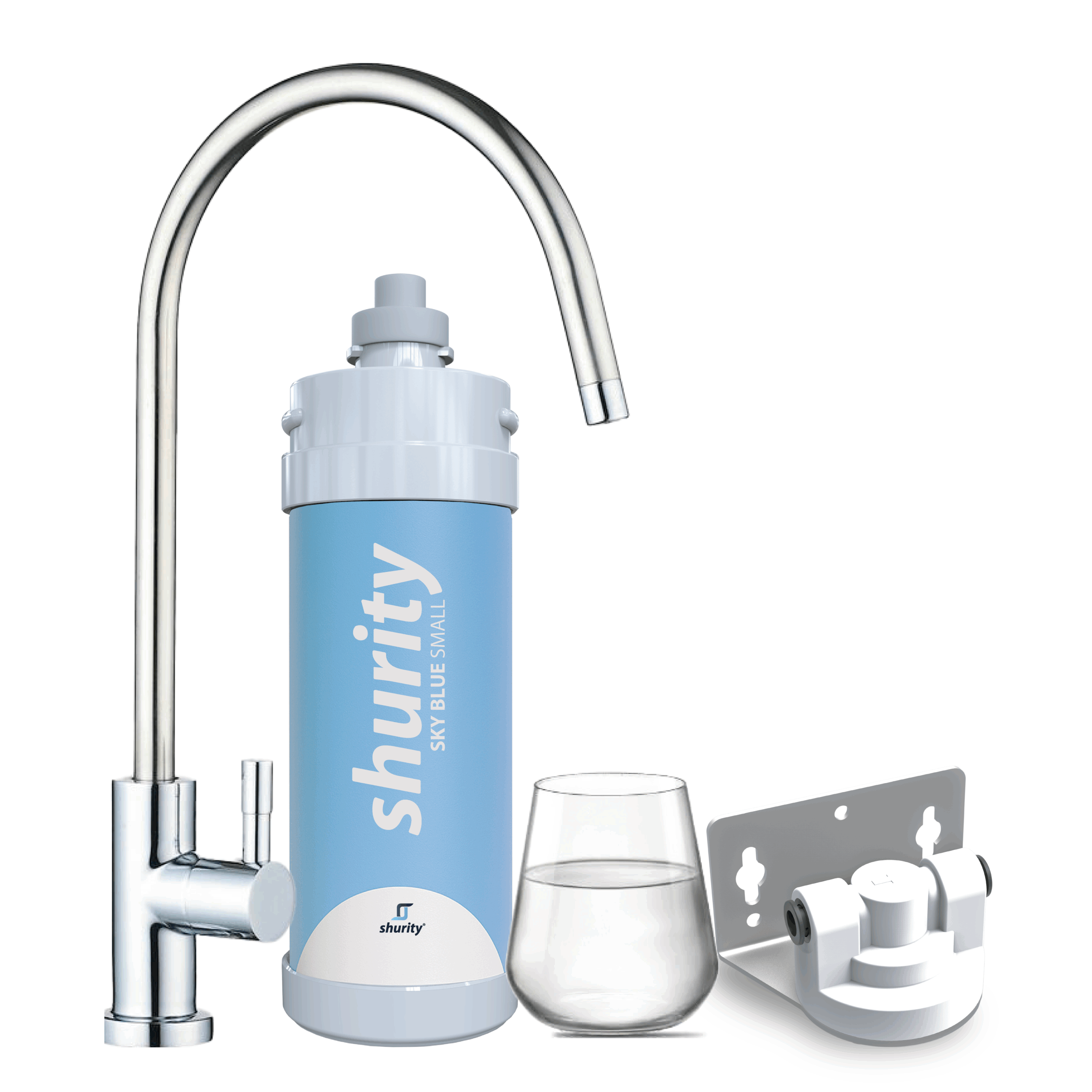 Shurity Kit Microfiltrazione acqua con filtro Sky Blue Small - Acqua Liscia