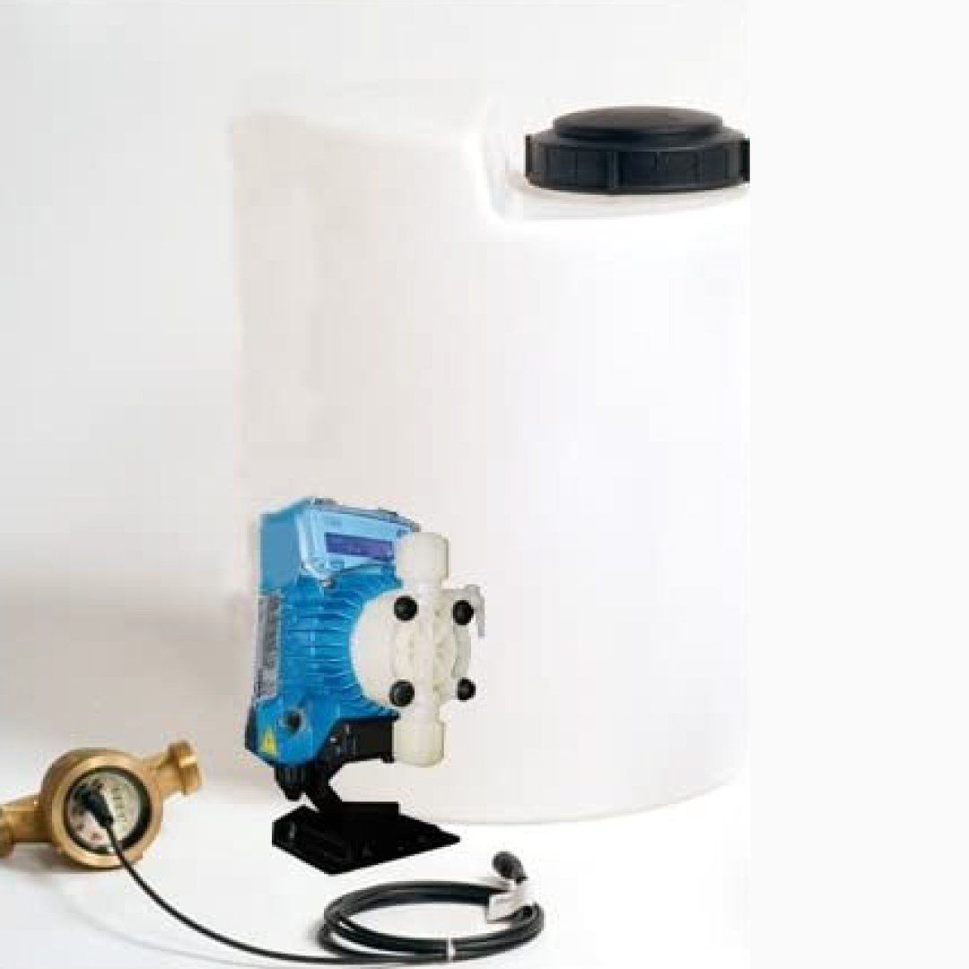 Sentinel sistema di clorazione proporzionale pompa TPG603 PVDF contalitri 1/2" serbatoio 50lt.