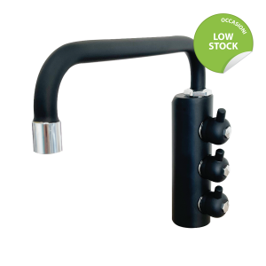 Shurity 312 Rubinetto di prelievo 3 vie Sottofinestra per depuratori 6mm. Nero Opaco