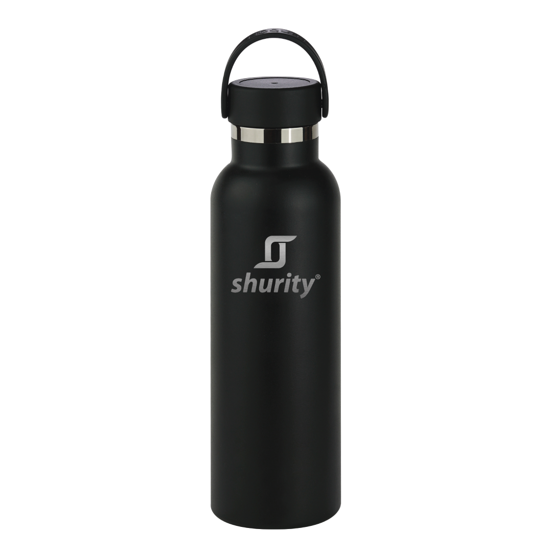 Borraccia Termica Shurity Runbott Sport Acciaio inox con rivestimento in ceramica 600ml. Nero