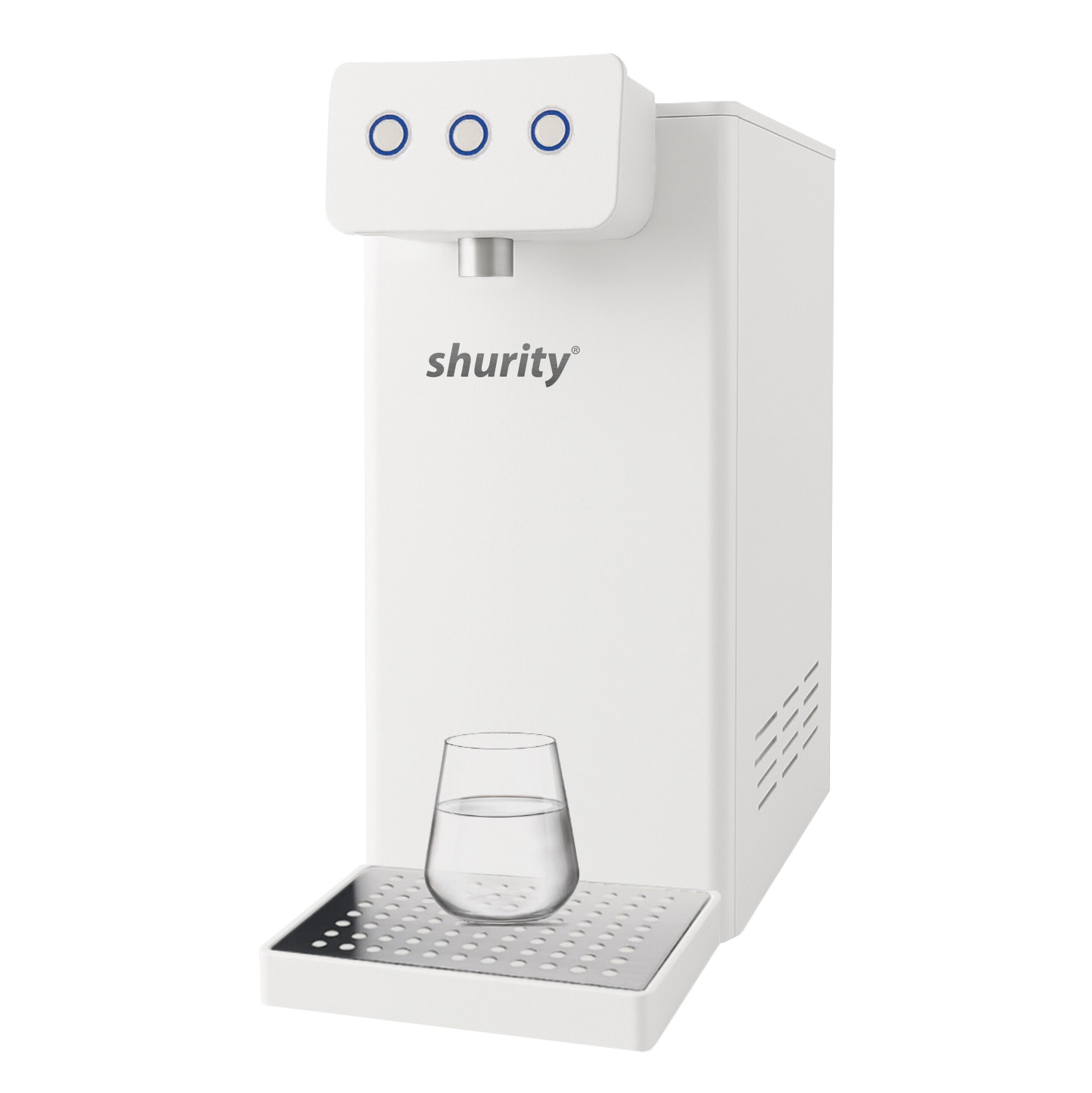 Shurity Kansas Refrigeratore acqua con Filtrazione Sopralavello 15Lt/h. Bianco - 3 Vie Liscia ambiente, fredda e gassata