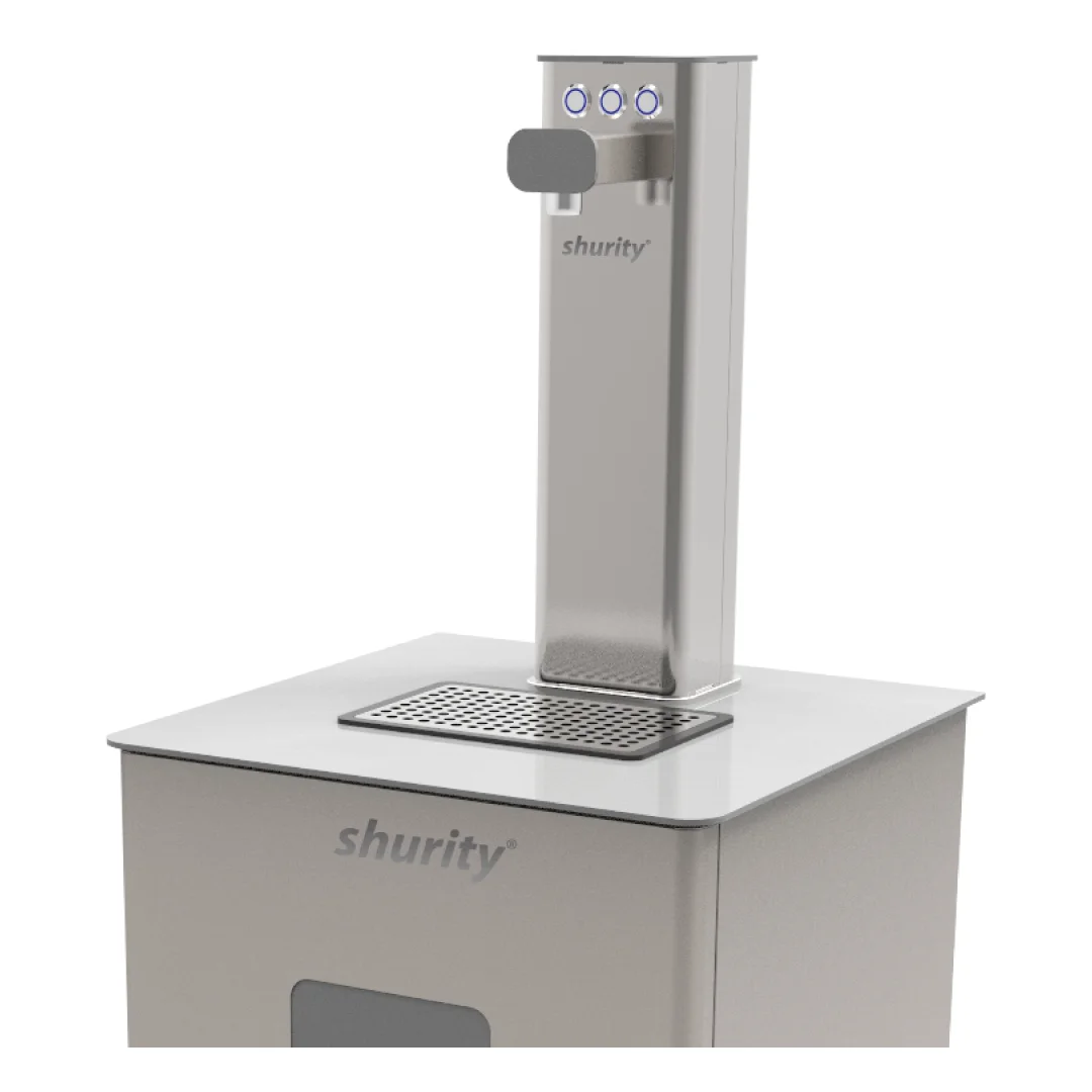 Shurity Tower Plus Dispenser Acqua Refrigerata a colonna con Filtrazione 120lt./h - 3 vie acqua fredda, ambiente e gasata - immagine 2
