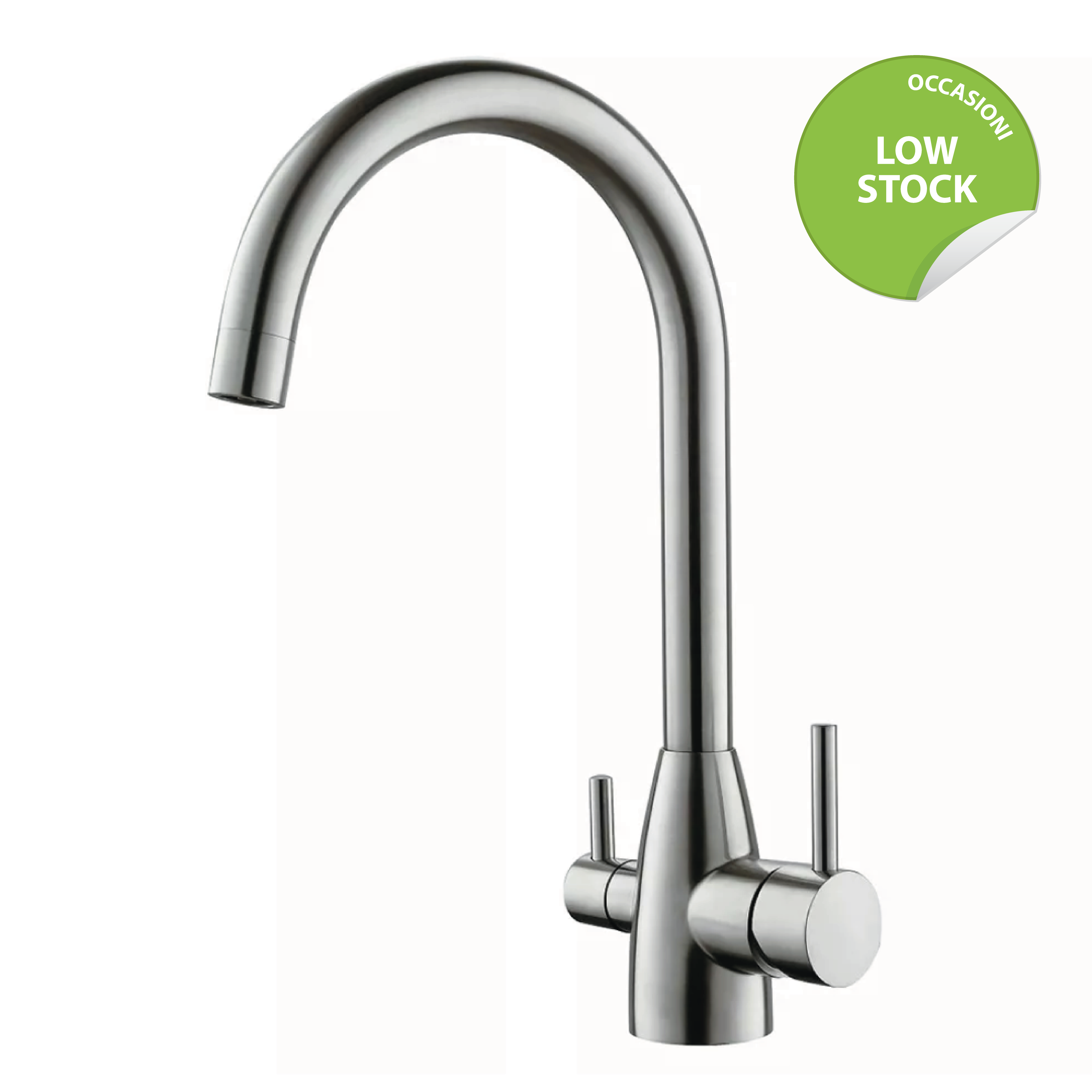 Shurity 355 rubinetto mix Acciaio Inox 3 vie 3/8” Cromo