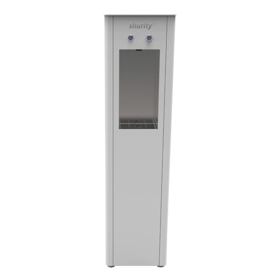 Shurity Kubica Dispenser Acqua Refrigerata a Colonna con Filtrazione, Bianco - 2 vie Liscia ambiente e fredda - immagine 2