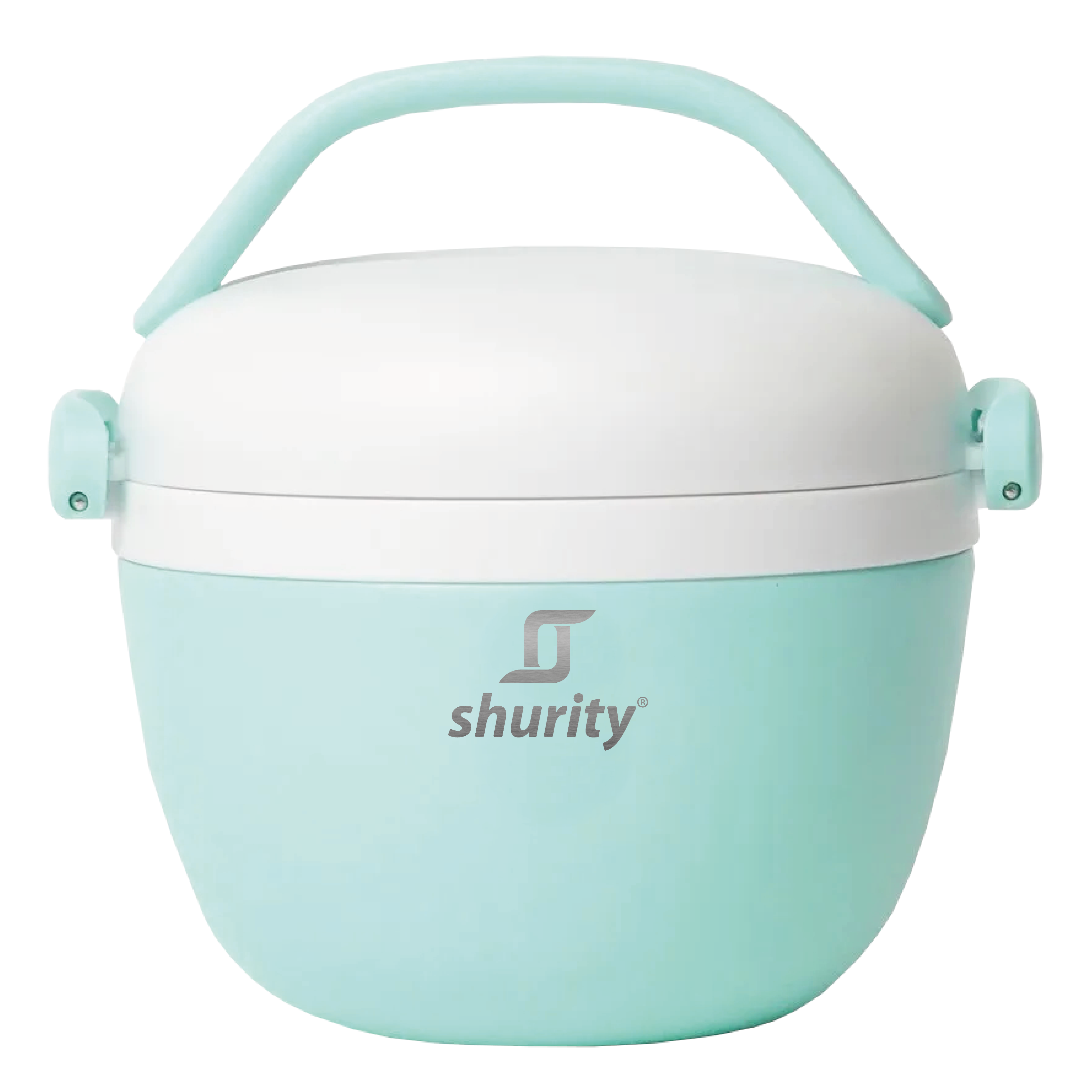 Contenitore Termico Porta Pranzo Shurity Runbott Acciaio inox con rivestimento in ceramica 560ml. Bianco/Verde