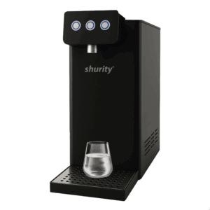 Shurity Kansas Refrigeratore acqua con Filtrazione Sopralavello 15Lt/h. Nero - 3 Vie Liscia ambiente, fredda e gassata