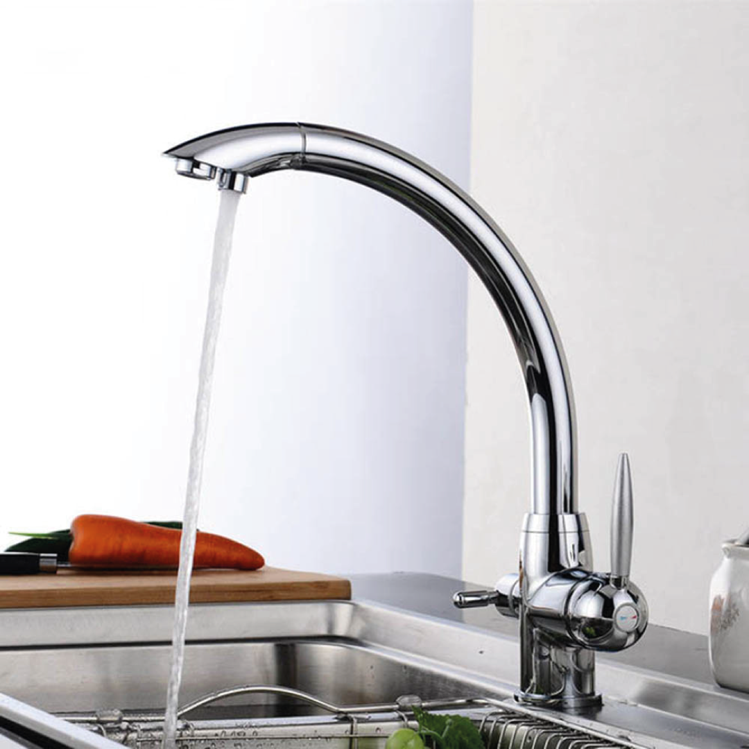 Shurity 340 Rubinetto da cucina 3 vie 3/8” Cromo - immagine 3