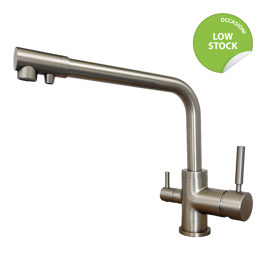 Shurity 383 Rubinetto da cucina 3 vie 3/8” Nickel Spazzolato