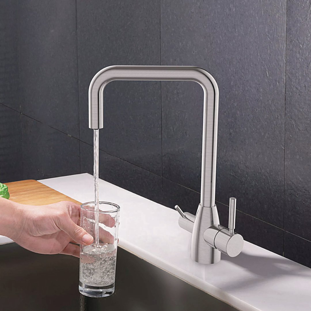 Shurity 335 rubinetto mix Acciaio Inox 3 vie 3/8” Cromo - immagine 3