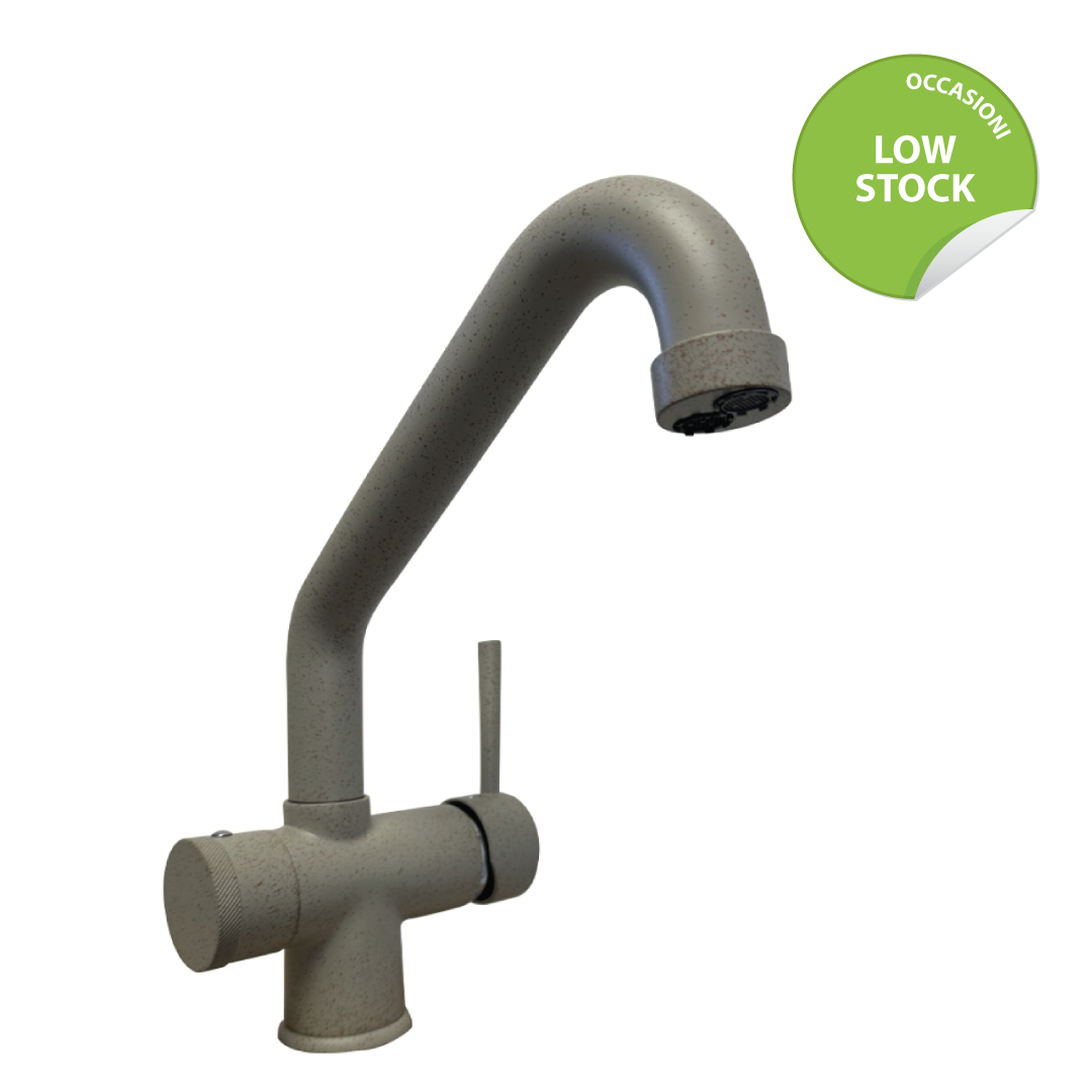 Shurity 394 Rubinetto da cucina Canna Bassa 3 vie 3/8” Granito Avena