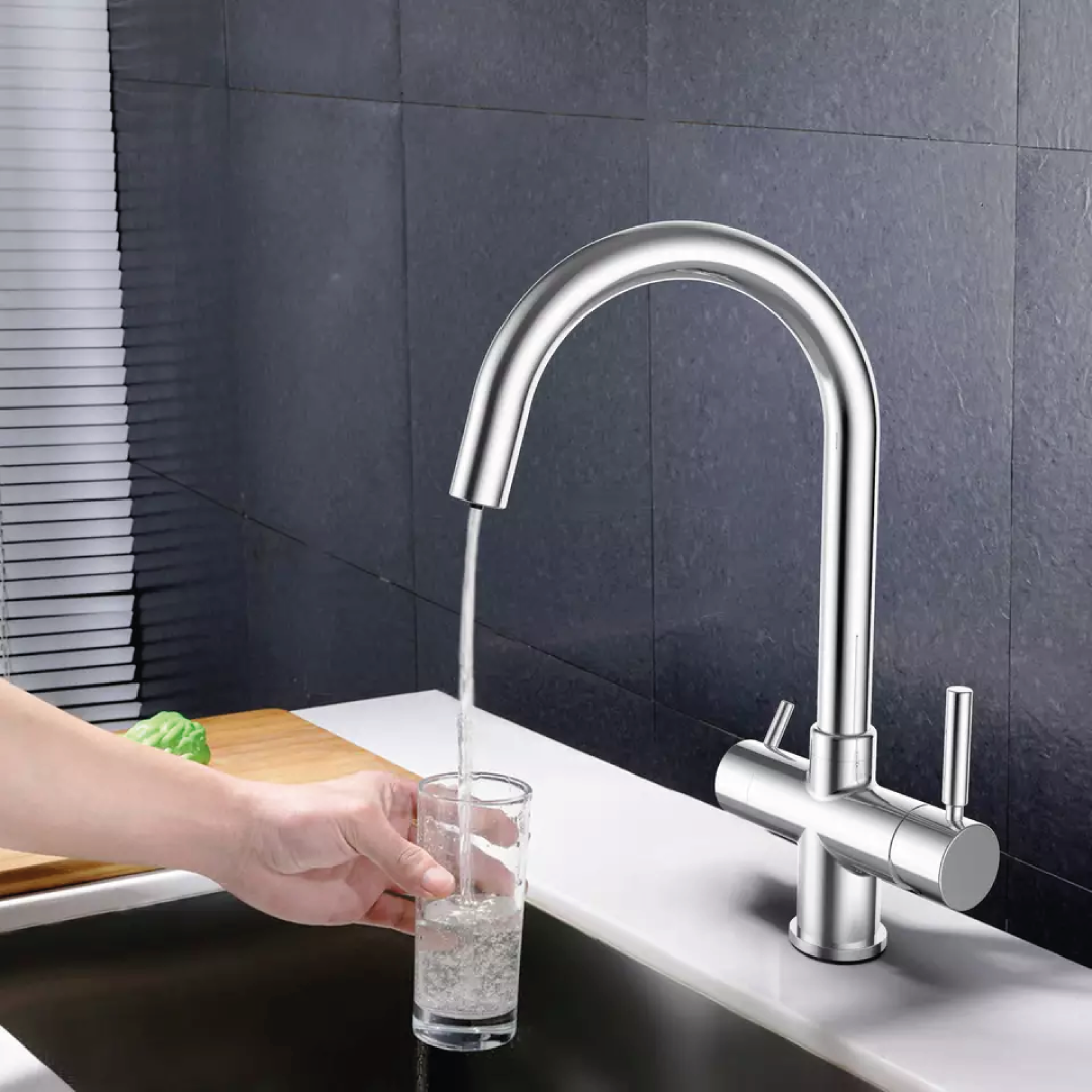 Shurity 410 Rubinetto da cucina 4 vie 3/8" Cromo - immagine 3