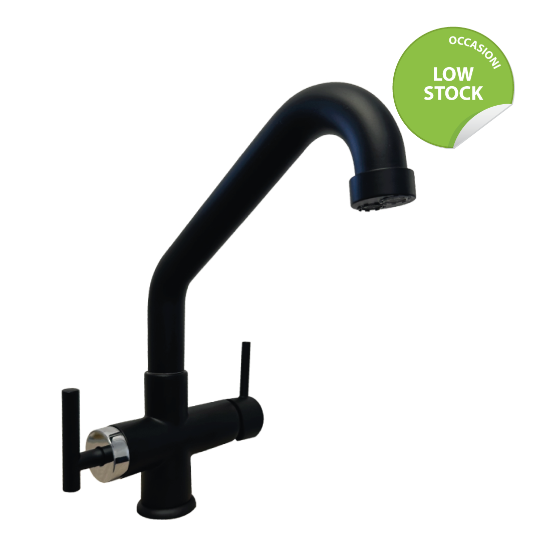 Shurity 494 Rubinetto Canna Bassa Miscelatore 4 vie 3/8” Nero Opaco