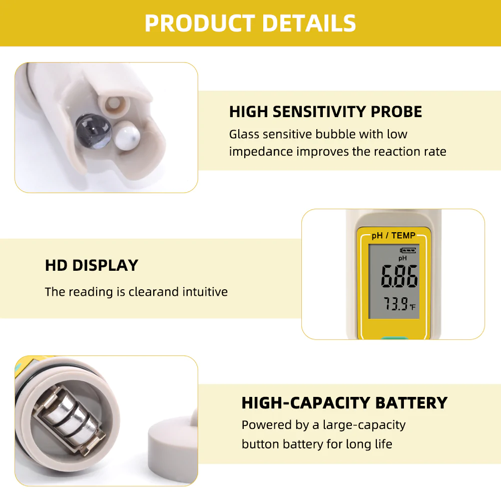 Tester Digitale 2 in 1 PH Temperature - immagine 3