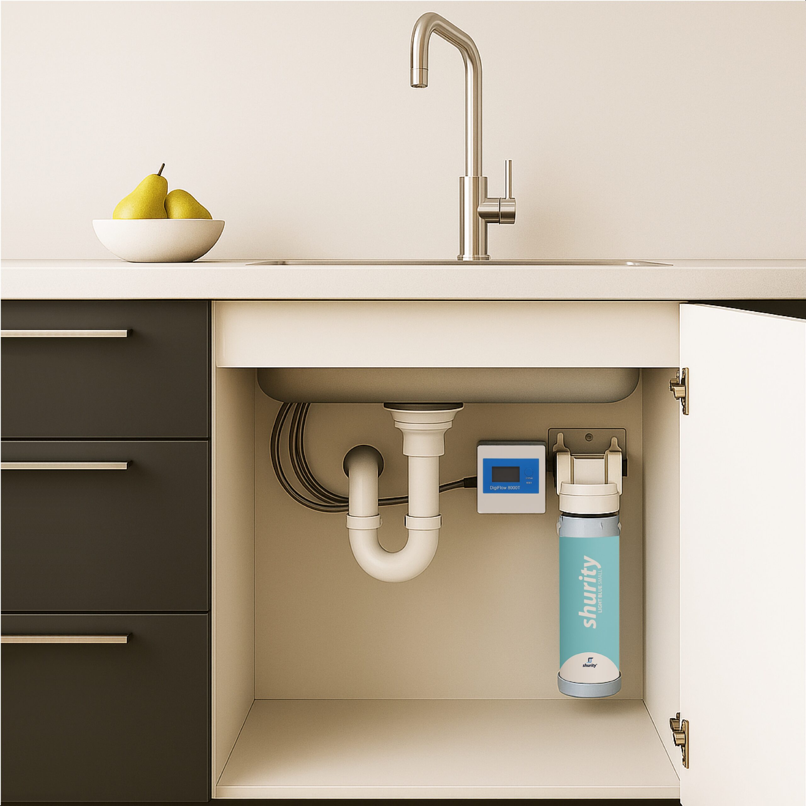 Shurity Kit Ultrafiltrazione acqua con filtro Light Blue Small - Acqua Liscia - immagine 5