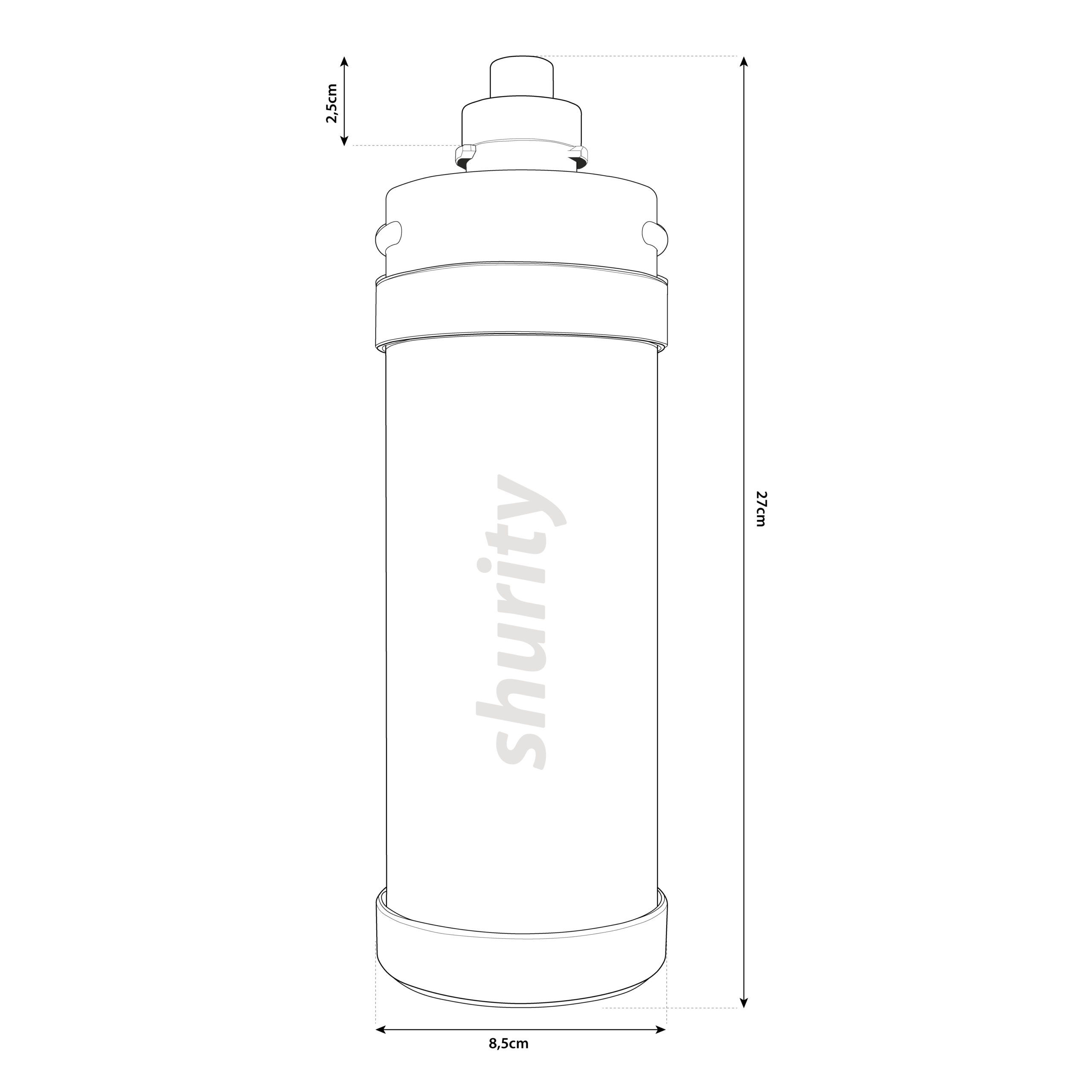 Shurity Kit Microfiltrazione acqua con filtro Sky Blue Small - Acqua Liscia - immagine 6