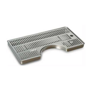 Raccogligocce raggiato per colonnine INOX - 400 x 220 x Ø 130mm.