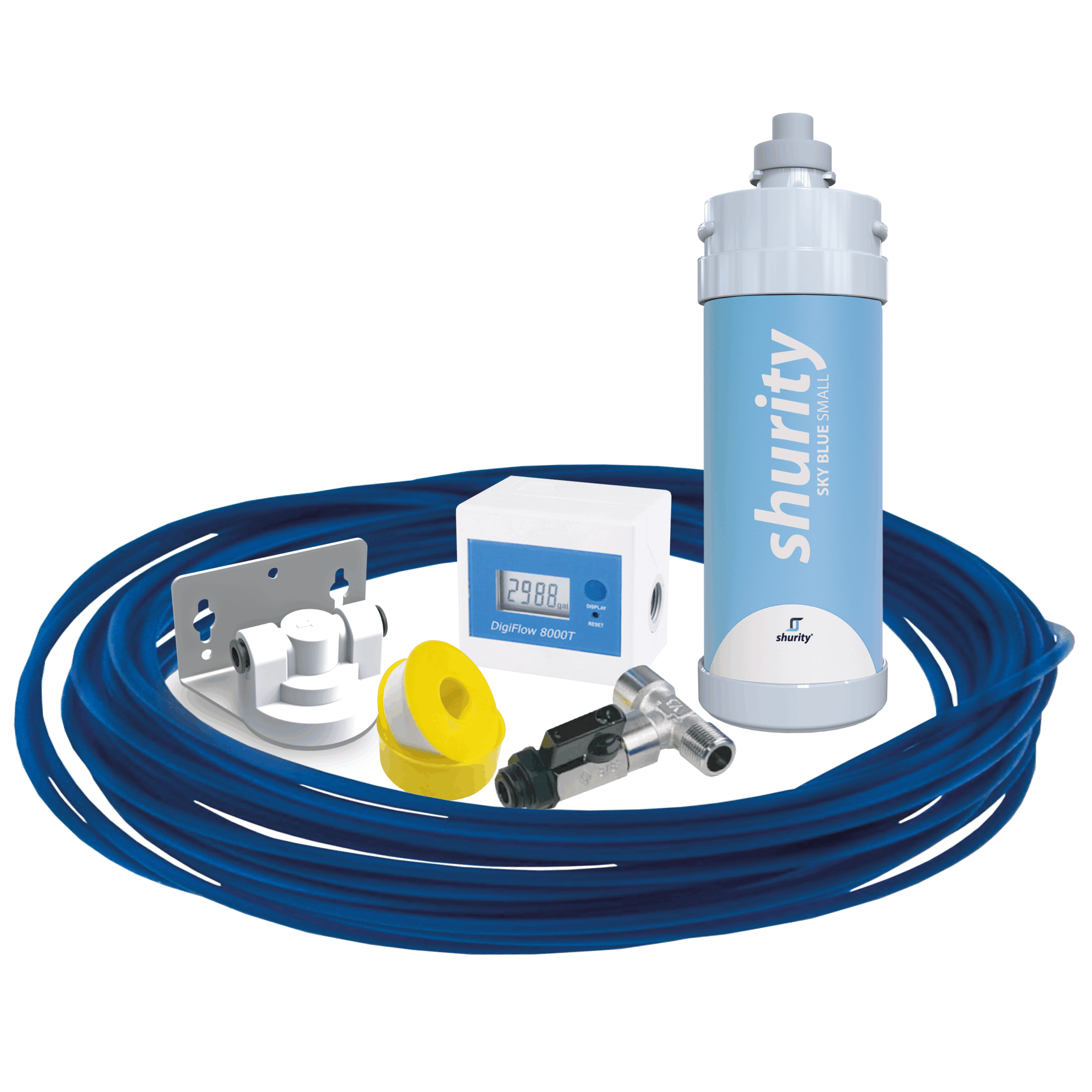 Shurity Kit Microfiltrazione acqua con filtro Sky Blue Small - Acqua Liscia - immagine 3