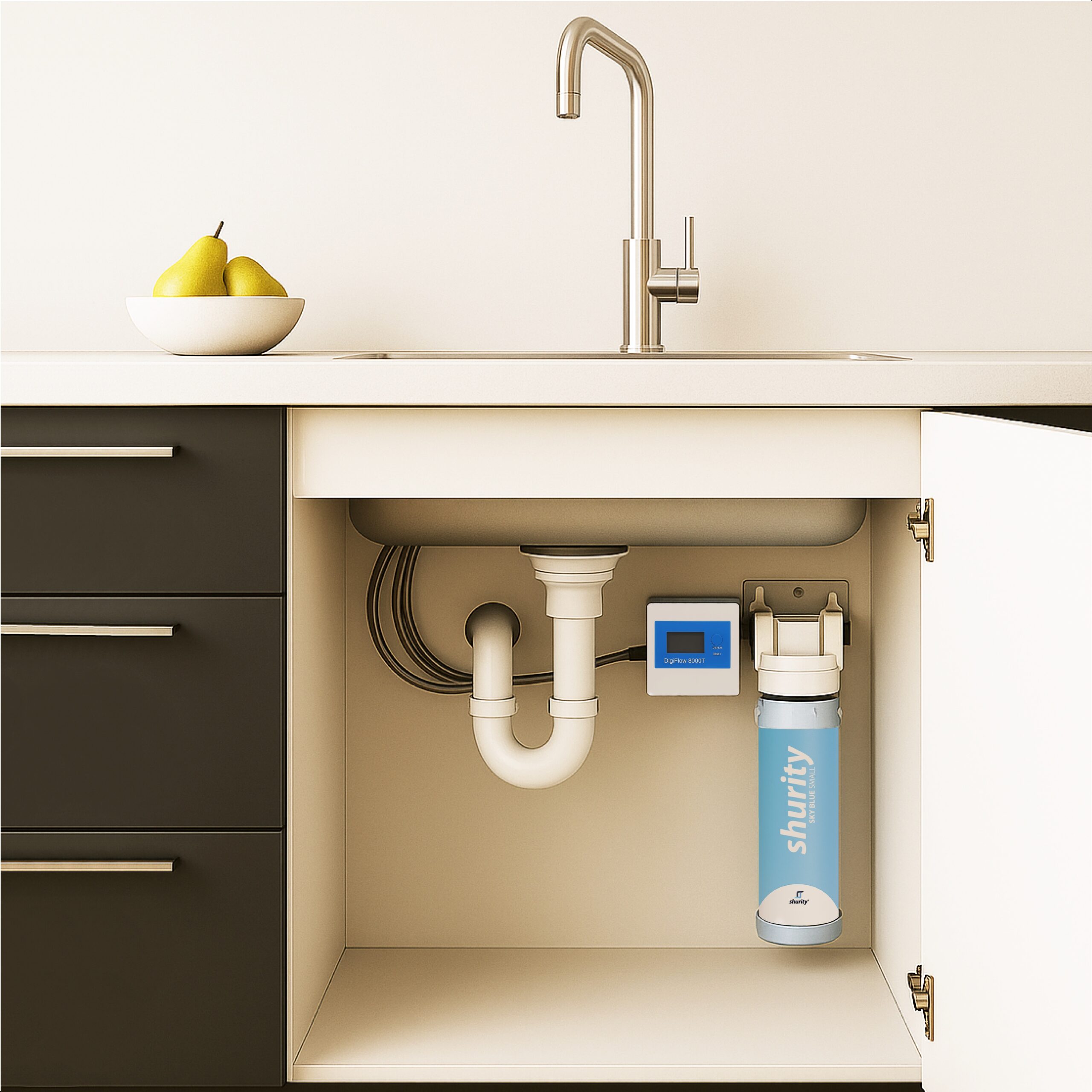 Shurity Kit Microfiltrazione acqua con filtro Sky Blue Small - Acqua Liscia - immagine 5