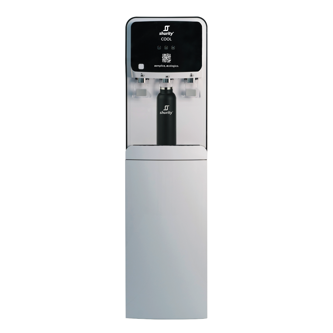 Shurity Cool Dispenser Acqua Refrigerata a Colonna con Ultrafiltrazione - 3 vie acqua fredda, calda e ambiente - immagine 3