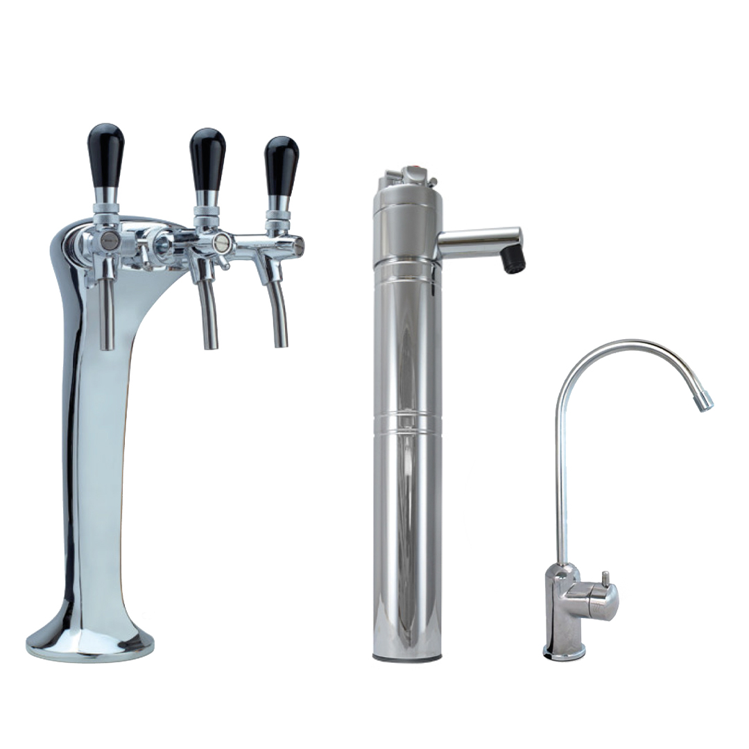 Shurity Idaho Refrigeratore acqua con Filtrazione 160Lt/h. Sottobanco - 3 vie, Liscia, Gassata e Fredda - immagine 4