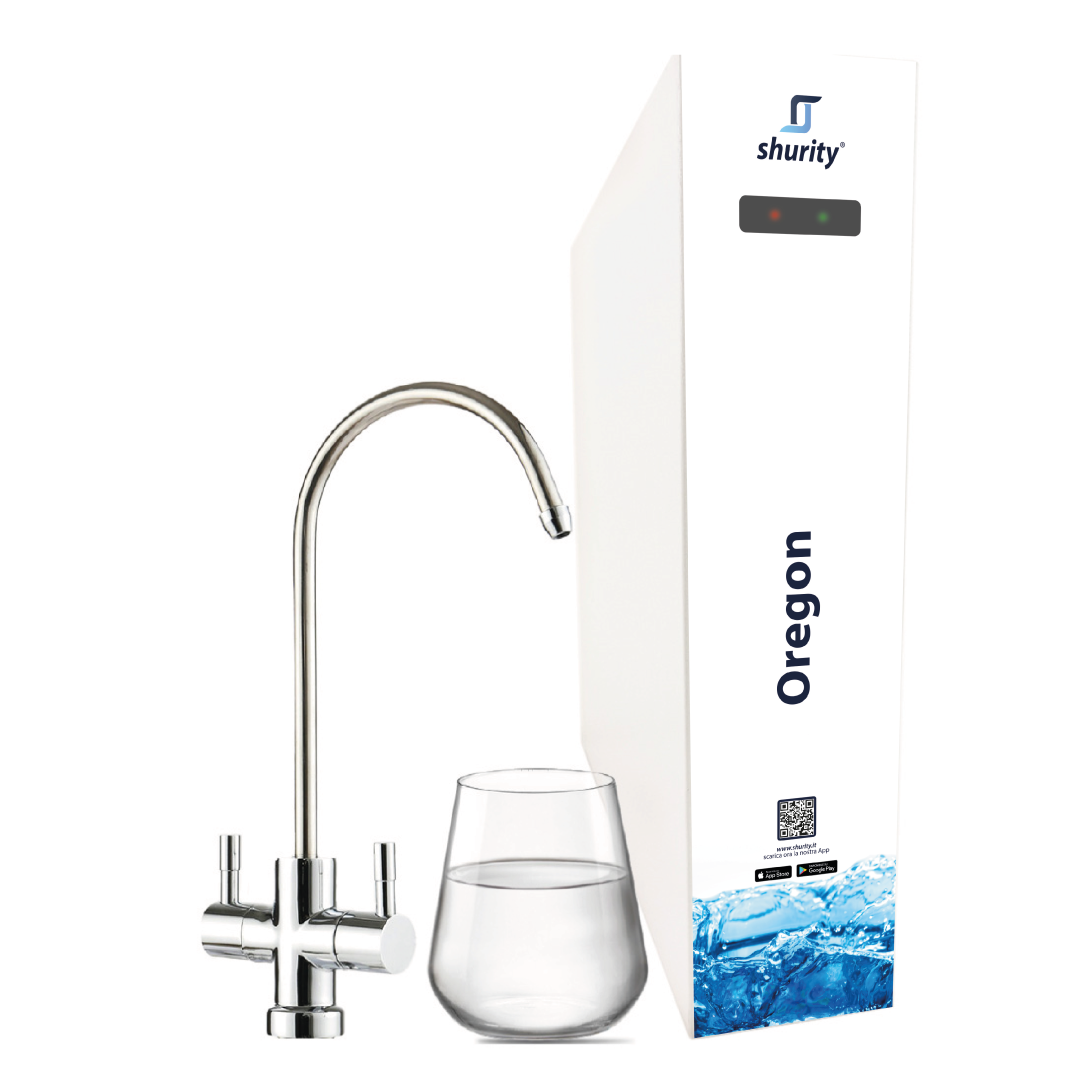 Shurity Oregon Depuratore acqua con Osmosi Inversa diretta Sottolavello - 2 vie, Liscia/Gassata