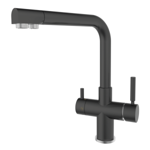 Shurity 520 Rubinetto da cucina 5 vie 3/8" Nero Opaco