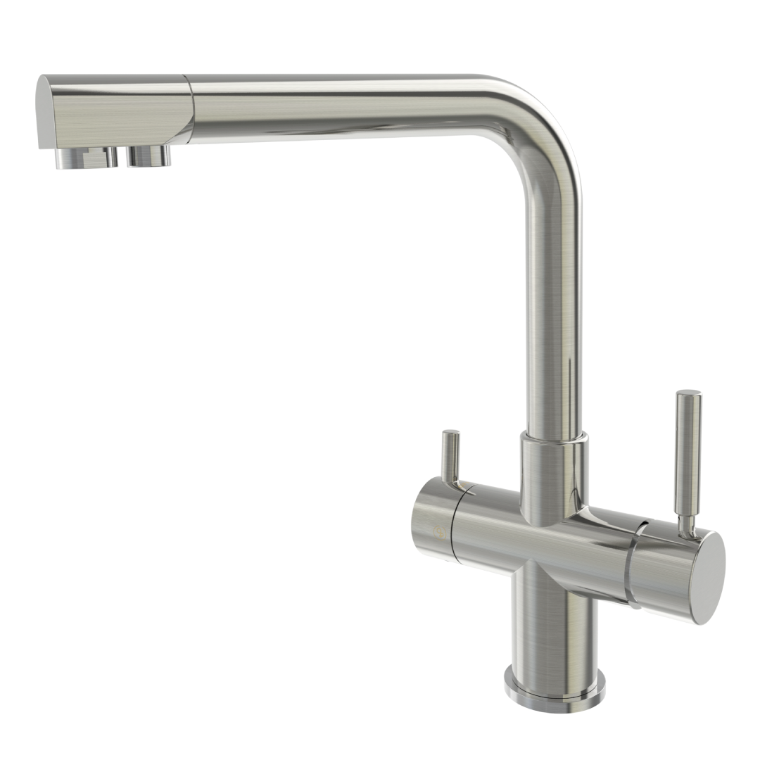 Shurity 520 Rubinetto da cucina 5 vie 3/8" Nickel Spazzolato