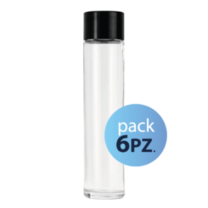 Pack 6pz. - Bottiglia Shurity Tube 75cl. con tappo Nero