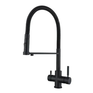 Shurity 560 Rubinetto da cucina con Doccetta 5 vie 3/8” Nero