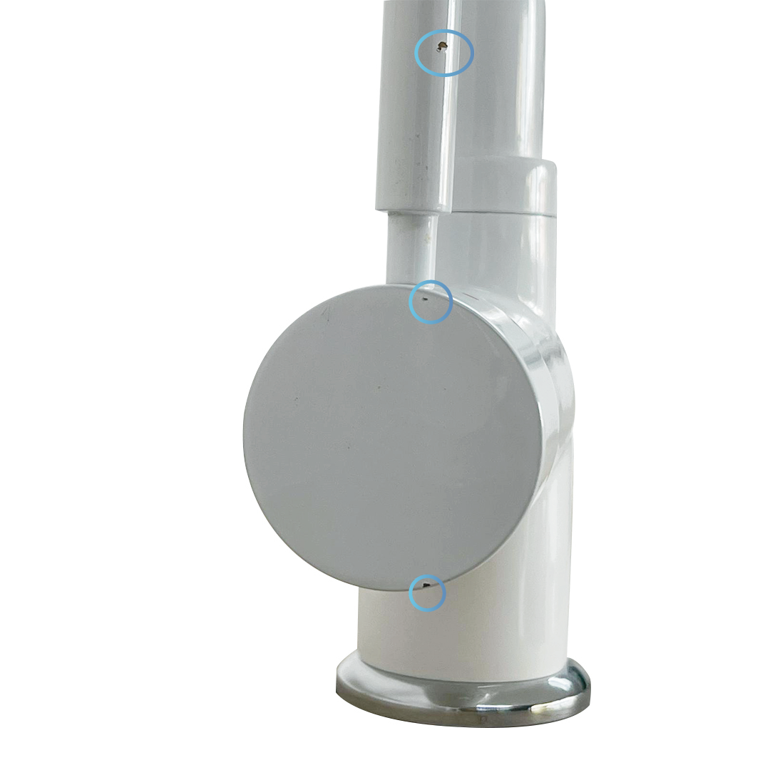 Shurity 410 rubinetto mix 4 vie 3/8" Bianco - Prodotto con segni d'usura - immagine 4