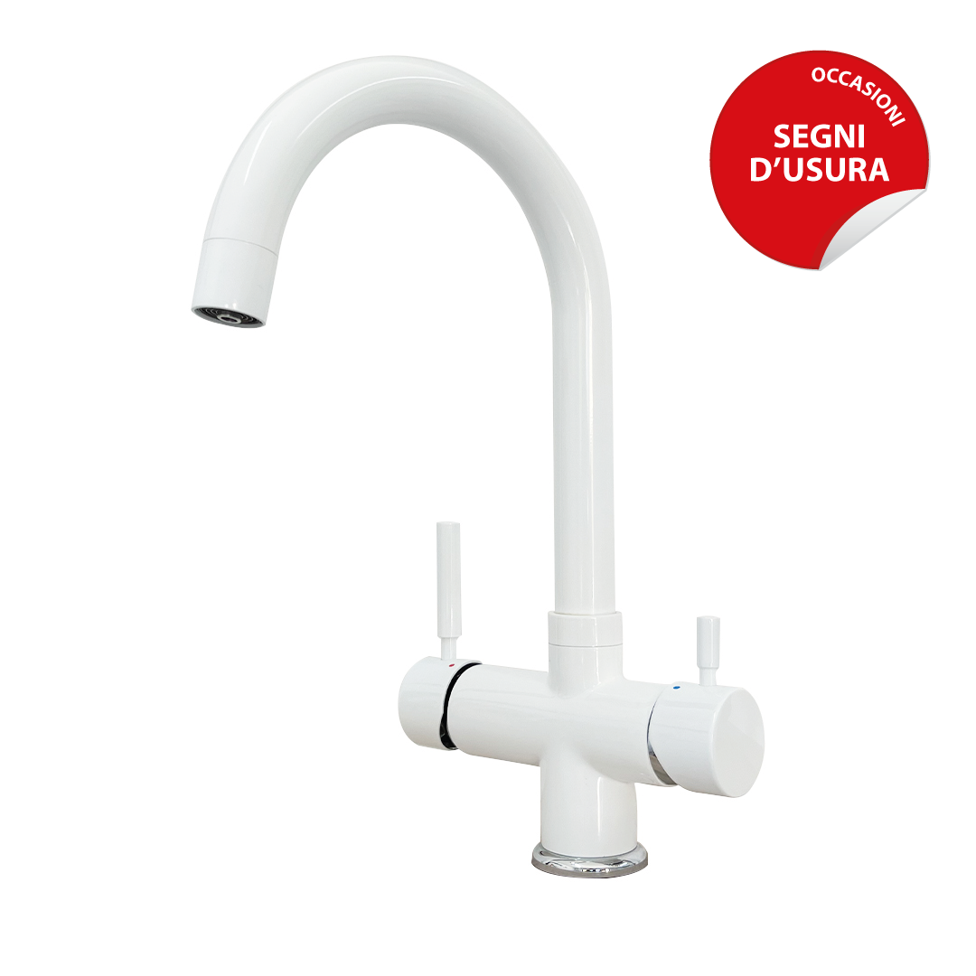 Shurity 410 rubinetto mix 4 vie 3/8" Bianco - Prodotto con segni d'usura