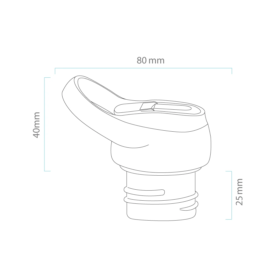 Tappo Sportivo Borraccia Shurity Runbott Con Due Cannucce - immagine 2