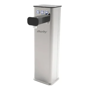 Shurity Kora Colonnina meccanica 3 vie con pulsanti Inox/Nera