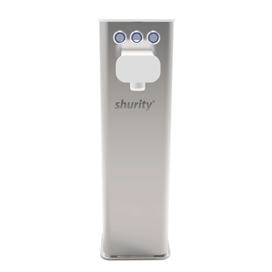 Shurity Kora Colonnina meccanica 3 vie con pulsanti Inox/Bianca - immagine 2