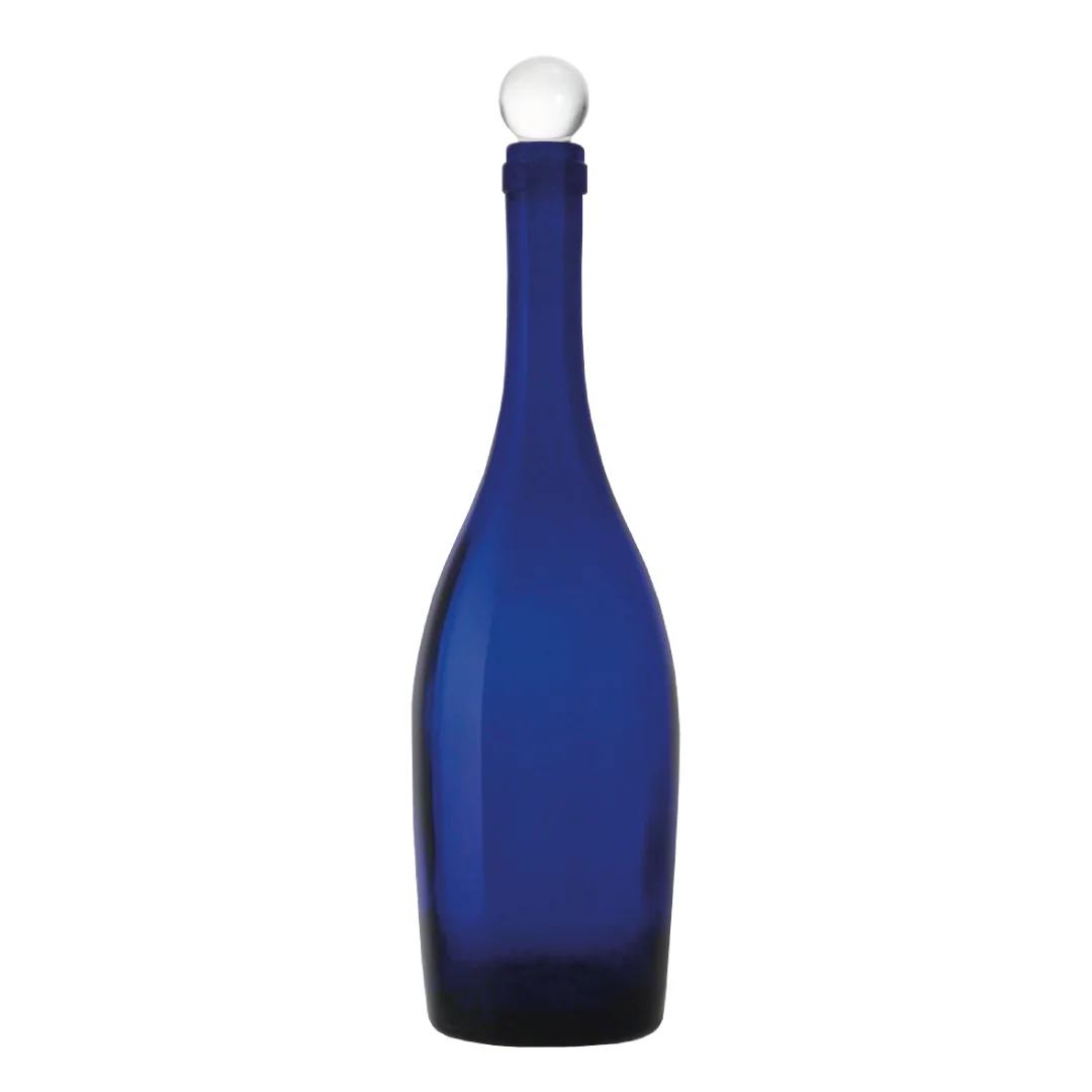 Bottiglia in Vetro per Acqua Old 75cl. Blu - immagine 3