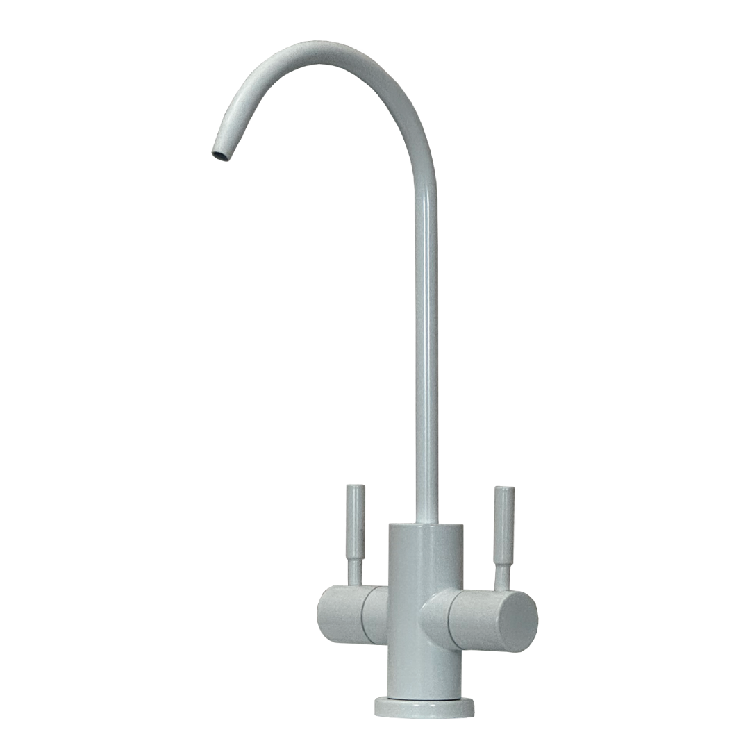 Shurity 210 Rubinetto di prelievo 2 vie per depuratori Acciaio Inox 1/4” Bianco