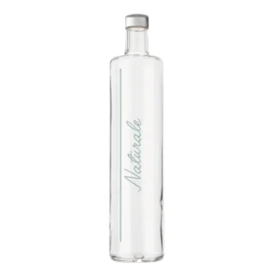 Bottiglia Classic 75cl. Personalizzata no logo shurity Trasparente Acqua Liscia con Tappo Argento  (NO LOGO SHURITY)