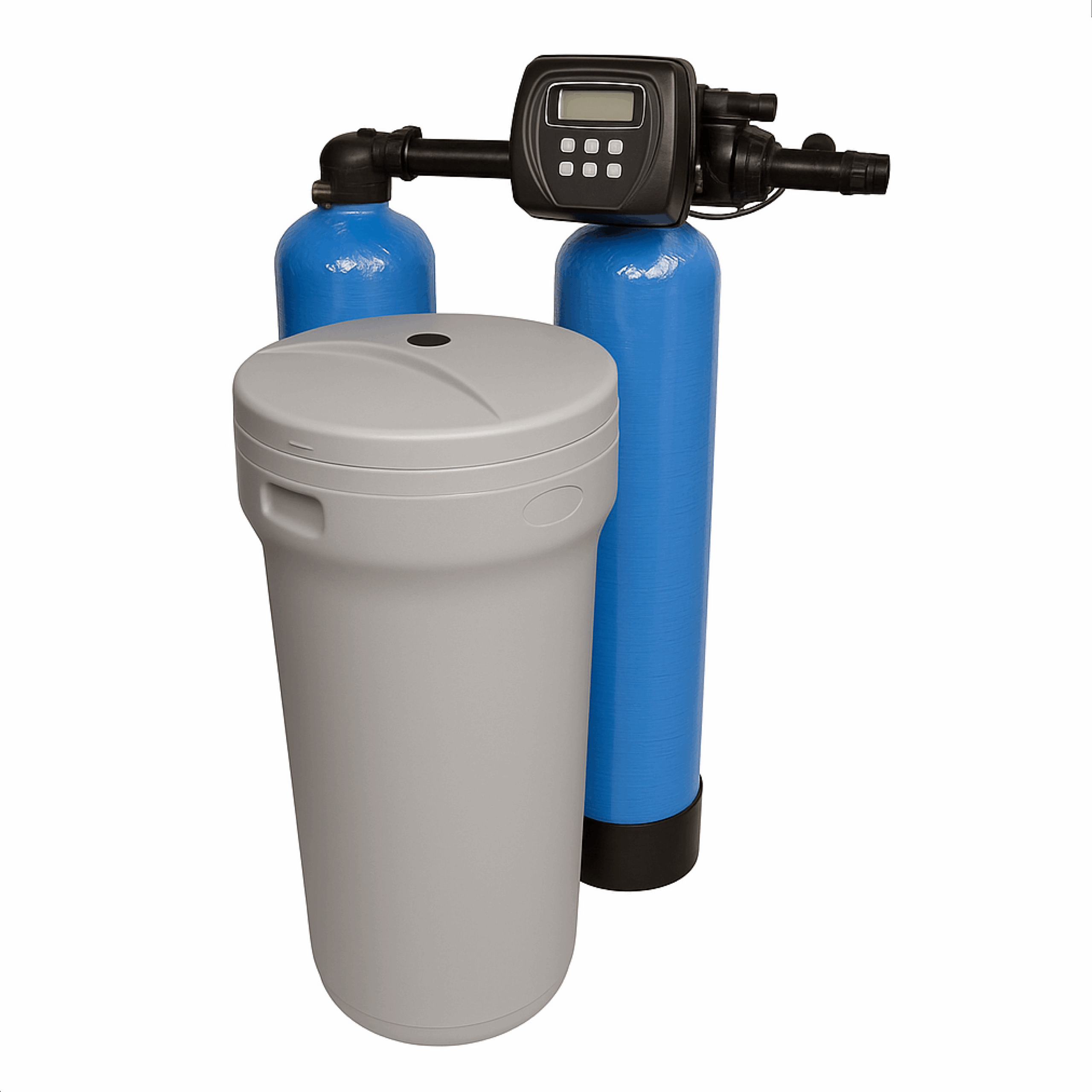 Shurity Alabama Addolcitore acqua Duplex doppio corpo con valvola Clack elettronico 300lt. Resina 44.000lt. Acqua - 80/100 Persone