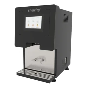 Shurity Drink Refrigeratore acqua con Erogazione Bevande Touch Screen 7” 30Lt/h. Soprabanco - 6 vie, Acqua e Bevande