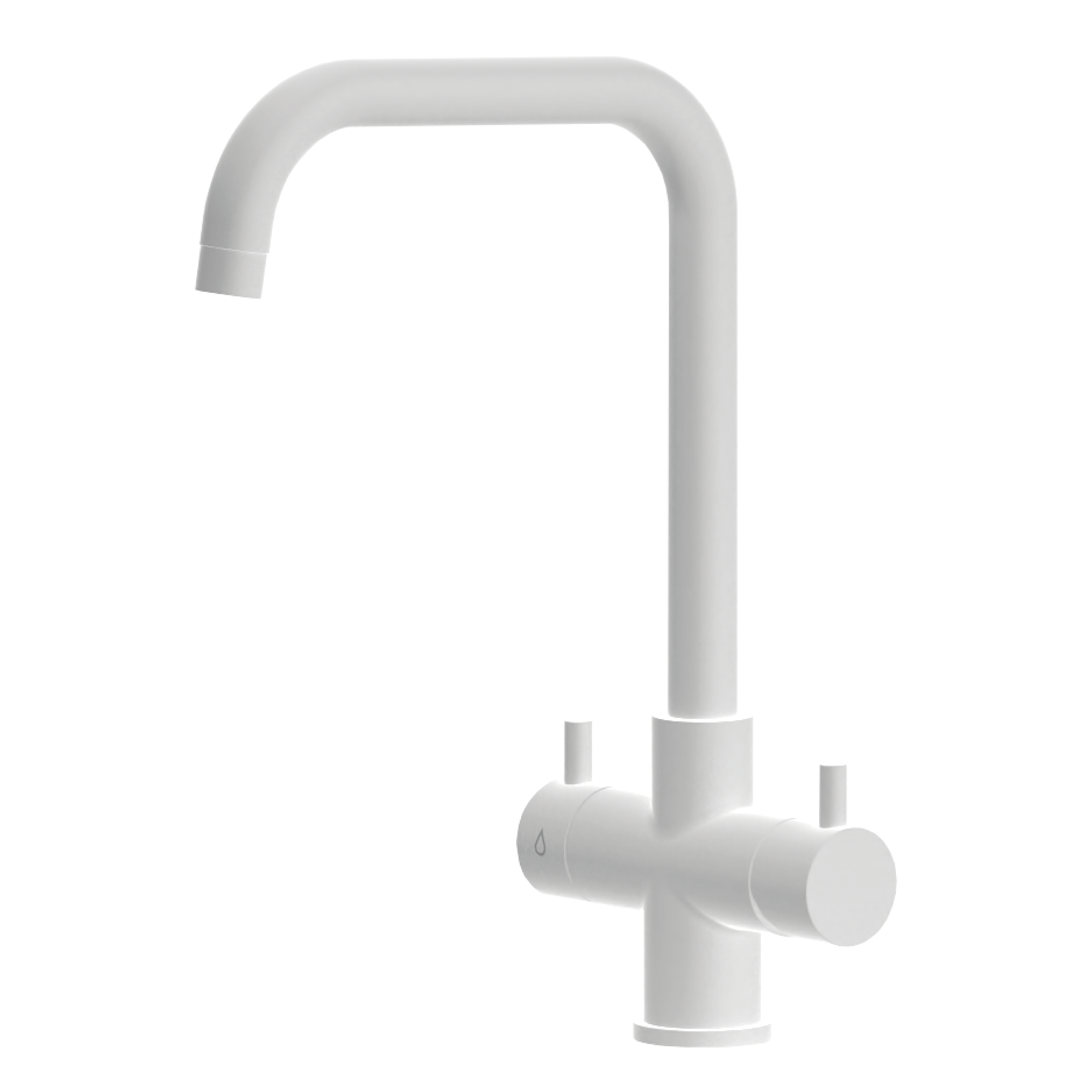 Shurity Monza Rubinetto da cucina 5 vie 3/8” Bianco Opaco