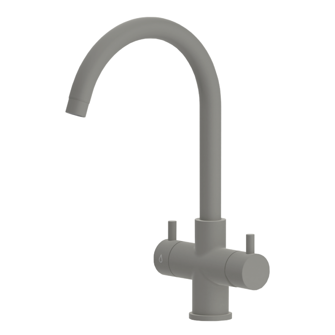 Shurity Verona Rubinetto da cucina 5 vie 3/8” Grigio Tortora