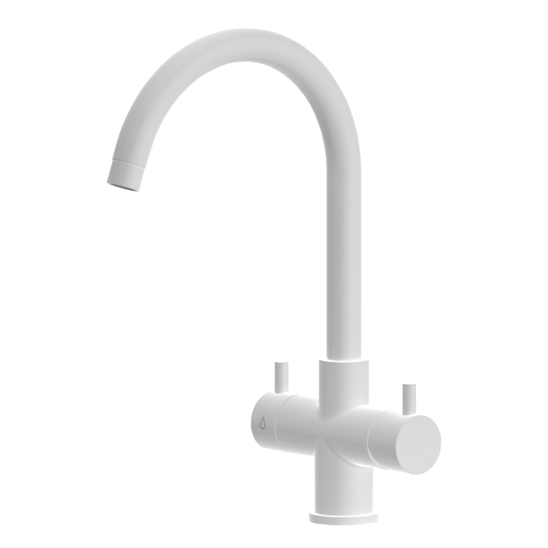 Shurity Verona Rubinetto da cucina 5 vie 3/8” Bianco Opaco