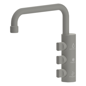 Shurity Napoli Rubinetto di prelievo Sottofinestra per depuratori 3 Vie 6mm. Grigio Tortora